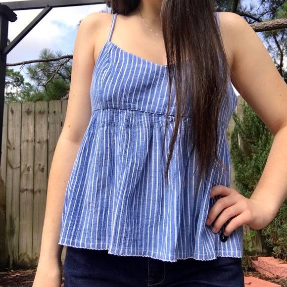 Abercrombie Tie-Back Striped Cami - Picture 2 of 6